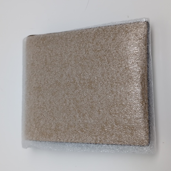 Coach 74991 Men's Compact ID Calf Bifold Wallet Gunmetal/Flax - Picture 3 of 12